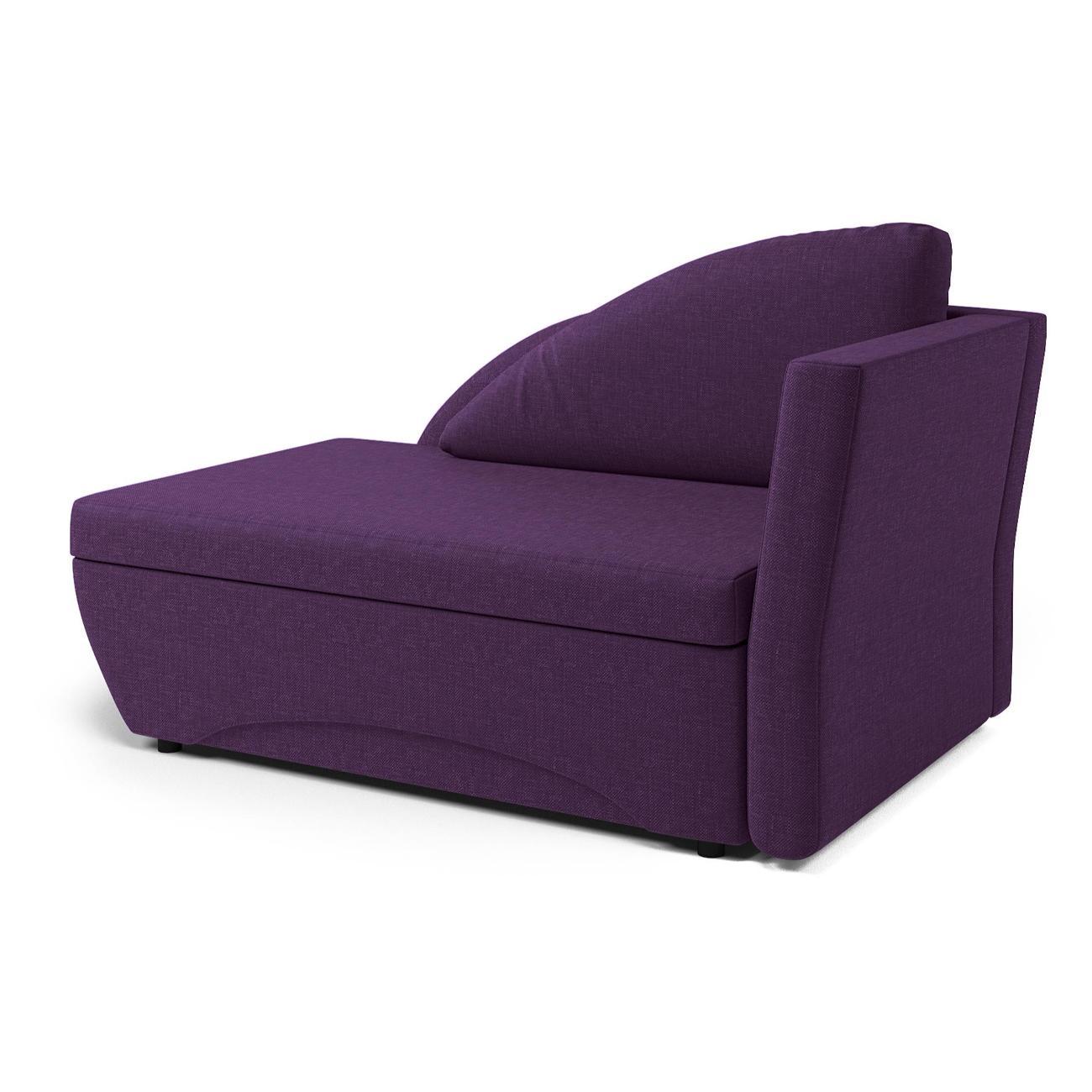 Кушетка Шарм-Дизайн Трио правый рогожка фиолетовый