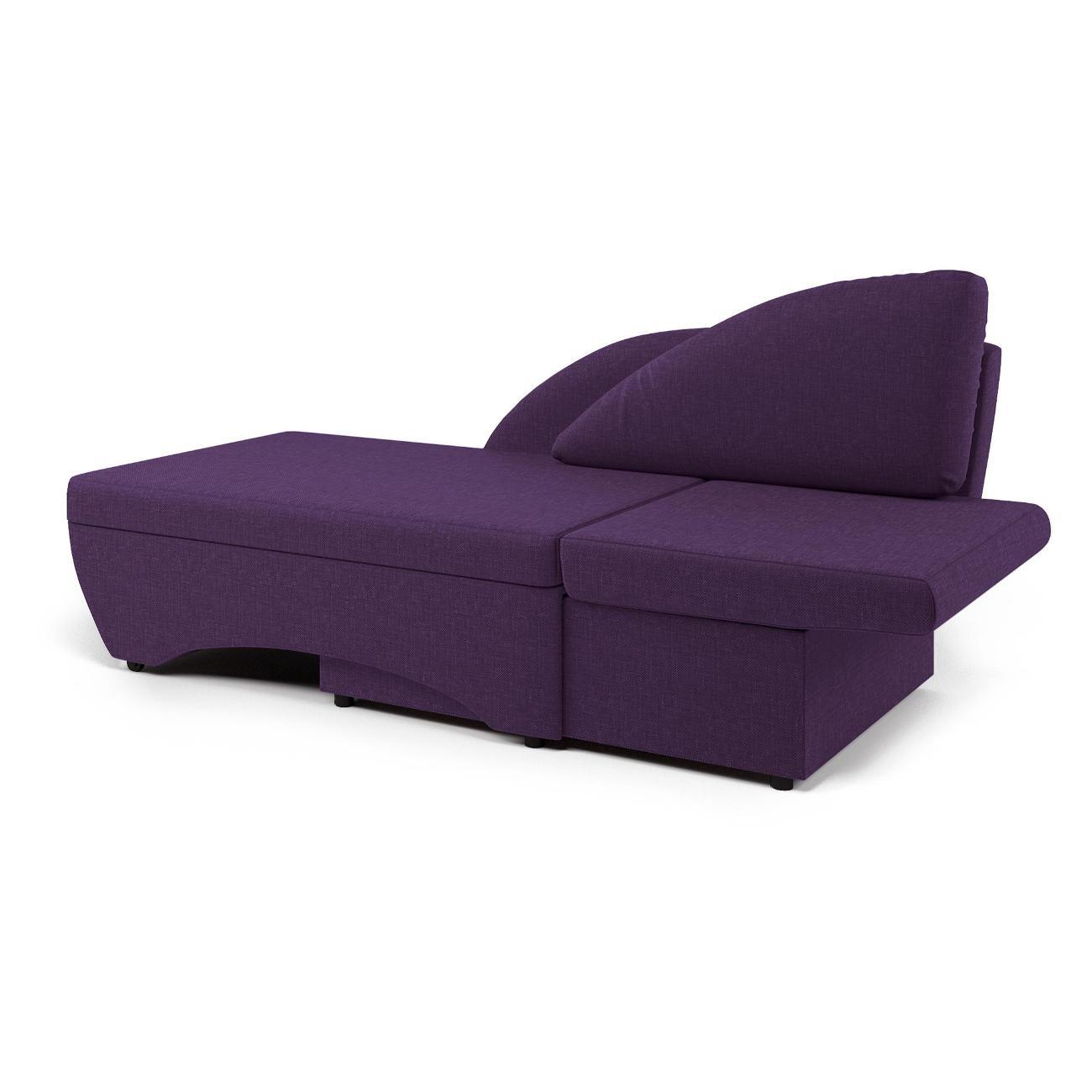Кушетка Шарм-Дизайн Трио правый рогожка фиолетовый