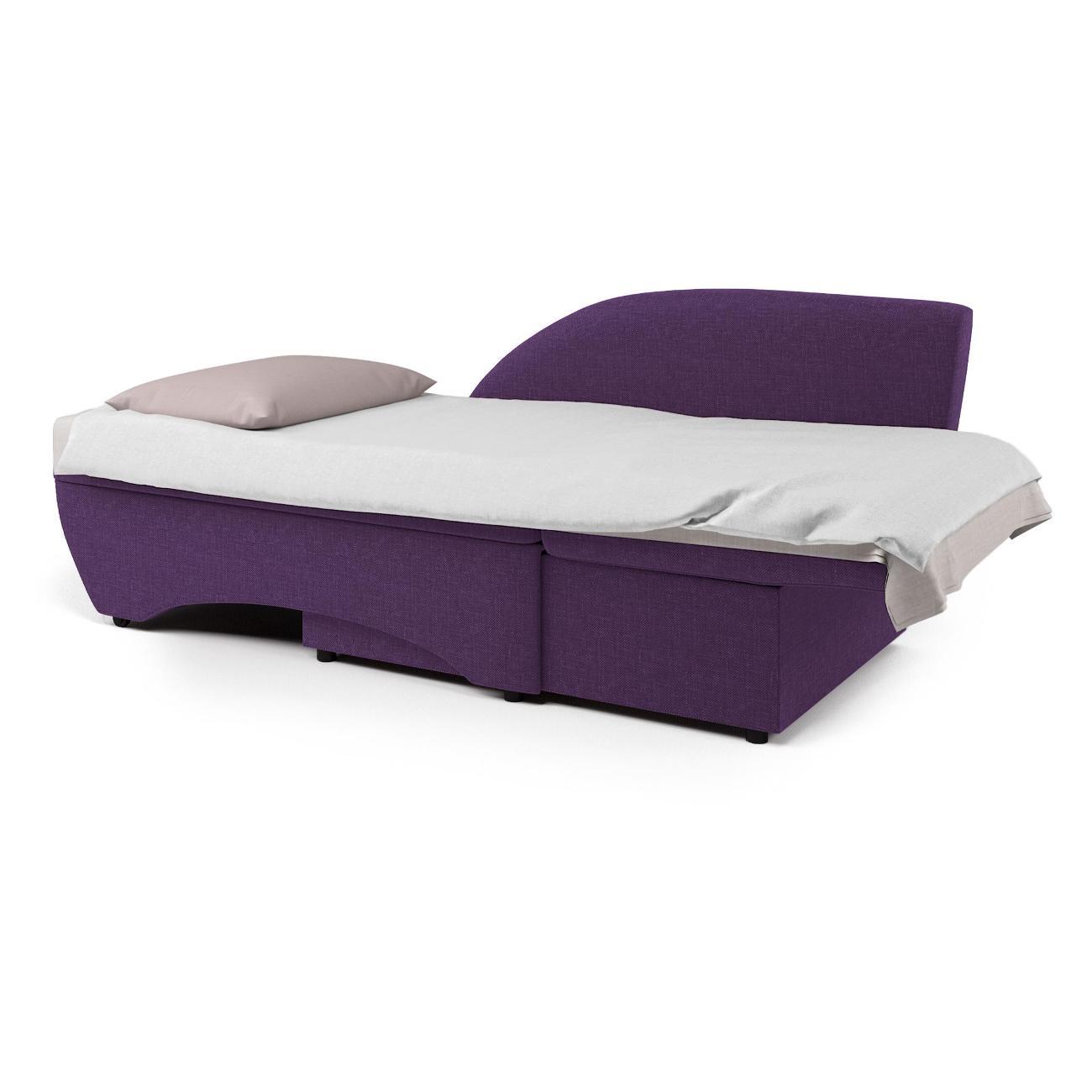 Кушетка Шарм-Дизайн Трио правый рогожка фиолетовый