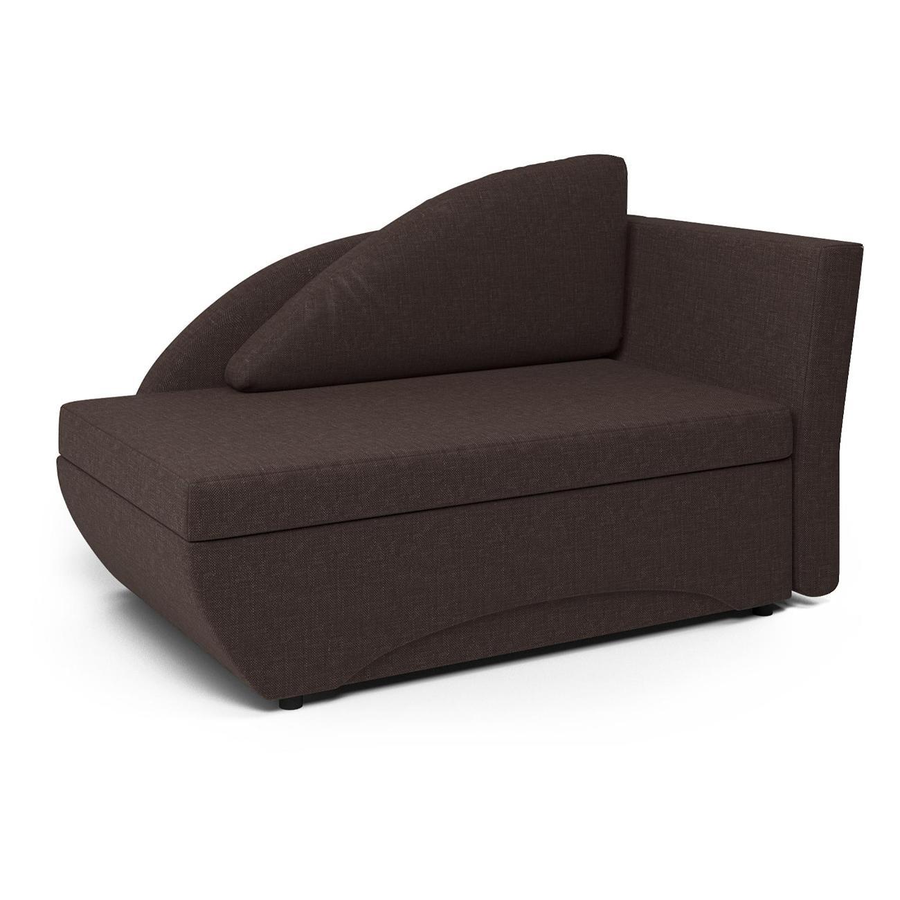 Кушетка Шарм-Дизайн Трио правый рогожка шоколад