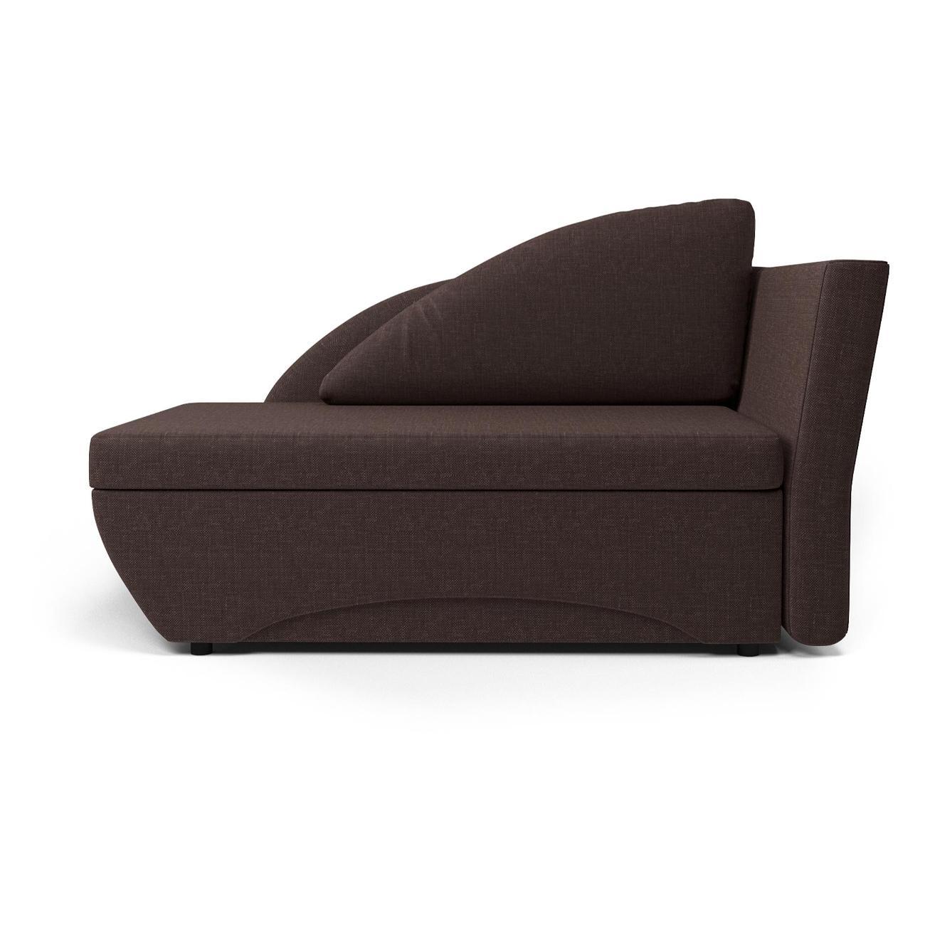 Кушетка Шарм-Дизайн Трио правый рогожка шоколад