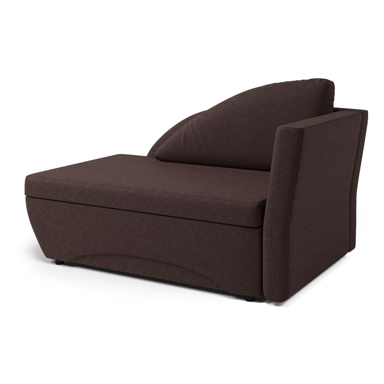 Кушетка Шарм-Дизайн Трио правый рогожка шоколад