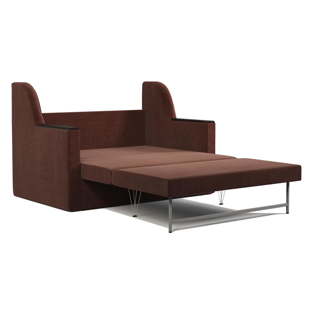 Диван Шарм-Дизайн Дуэт раскладной велюр Дрим шоколад