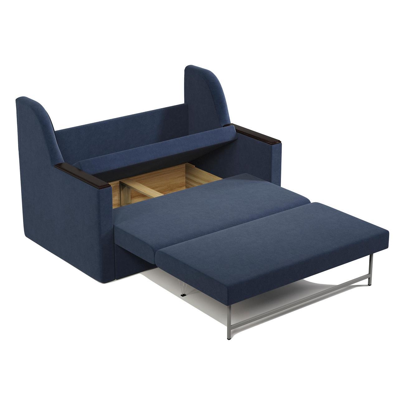 Диван Шарм-Дизайн Дуэт раскладной велюр Ультра миднайт