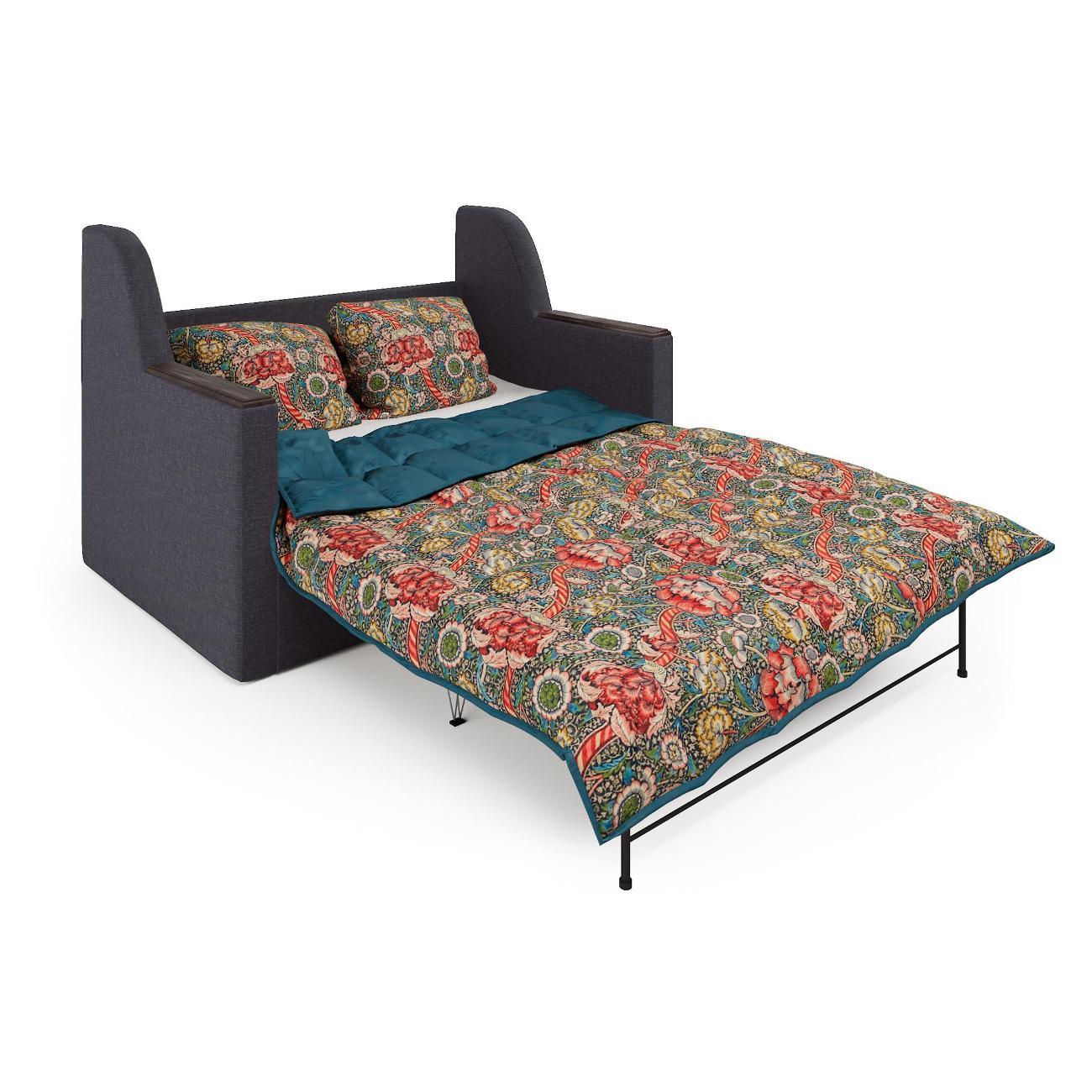 Диван Шарм-Дизайн Дуэт раскладной серый