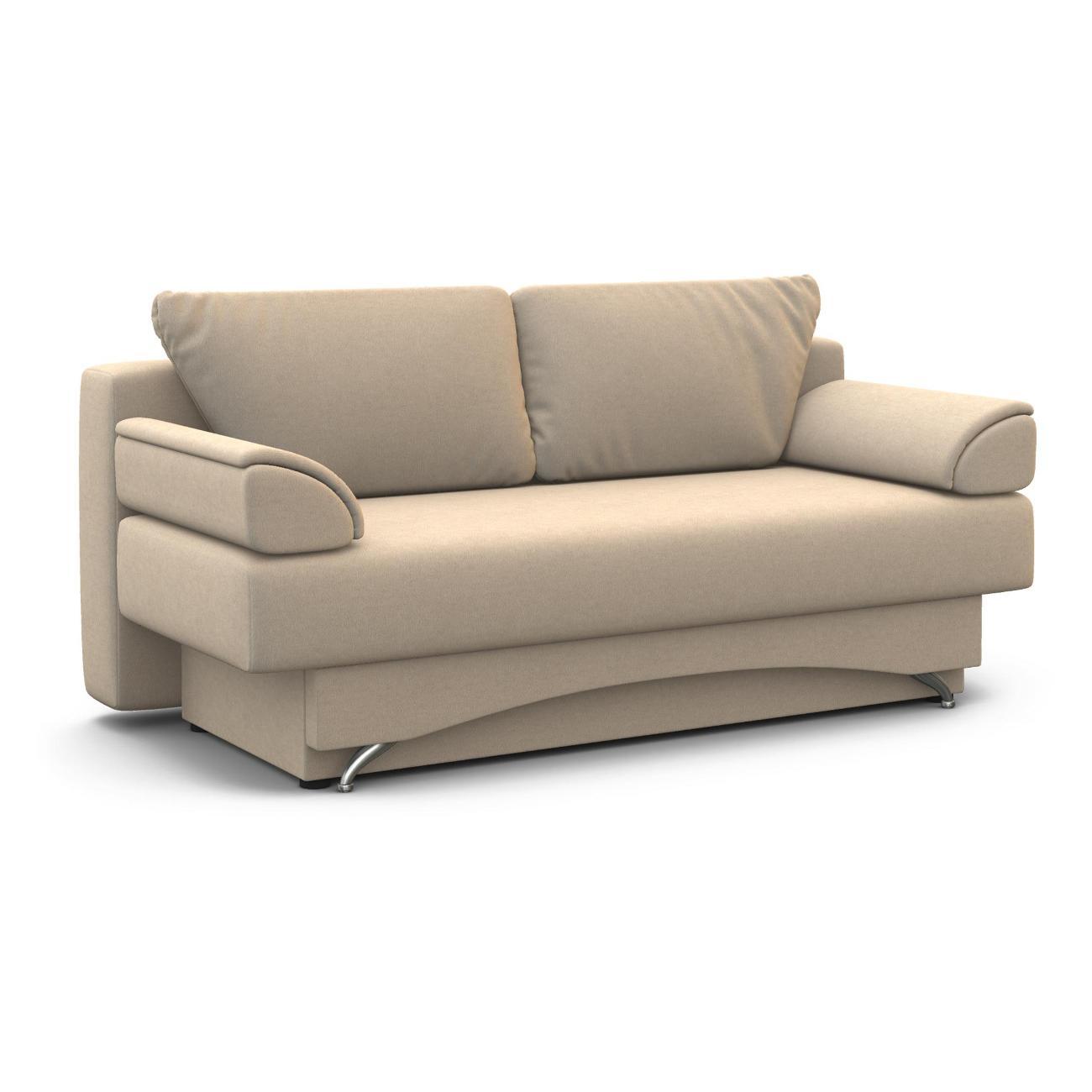 Диван Шарм-Дизайн Евро 130 прямой раскладной велюр бежевый