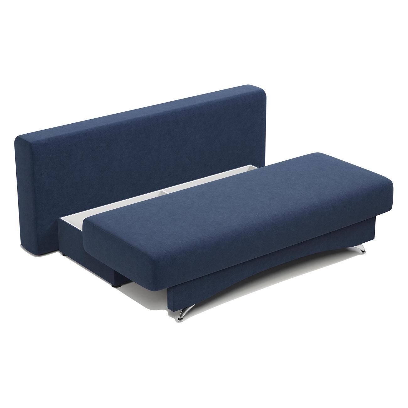 Диван Шарм-Дизайн Евро 130 прямой раскладной велюр Ультра миднайт