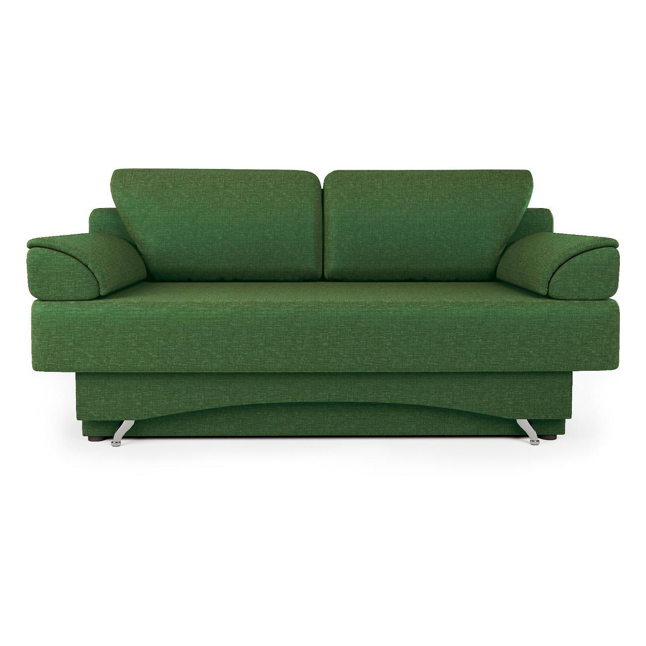 Диван Шарм-Дизайн Евро 130 прямой раскладной зеленый