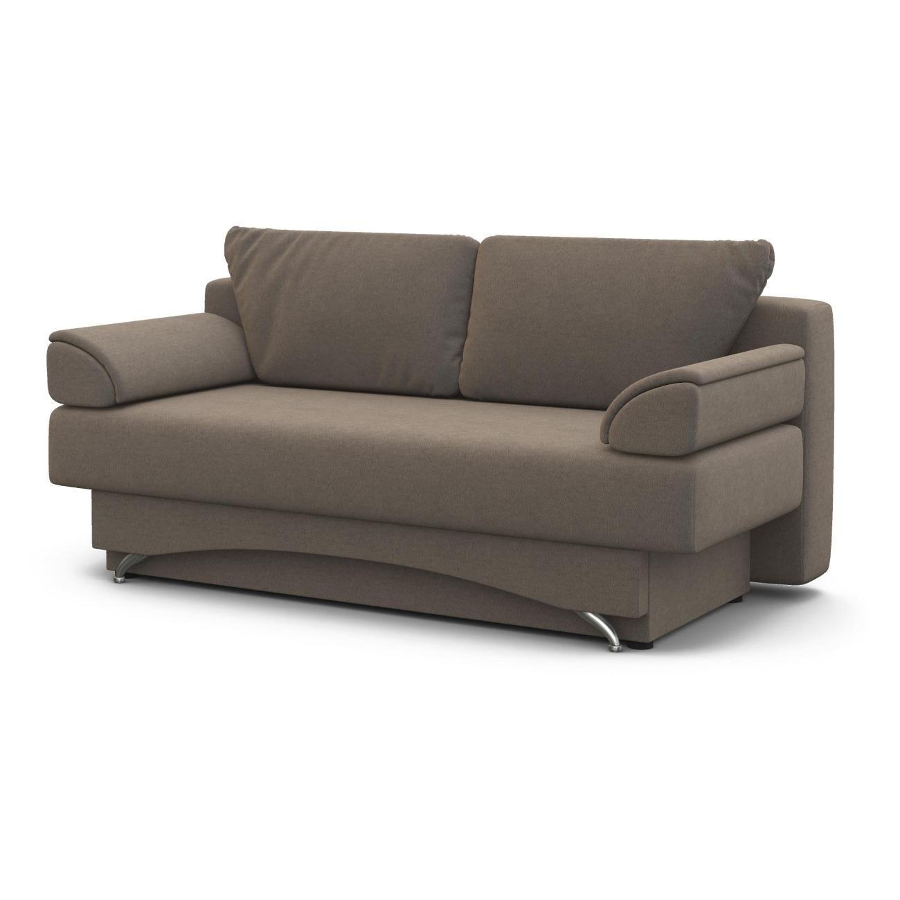 Диван Шарм-Дизайн Евро 130 прямой раскладной серый велюр