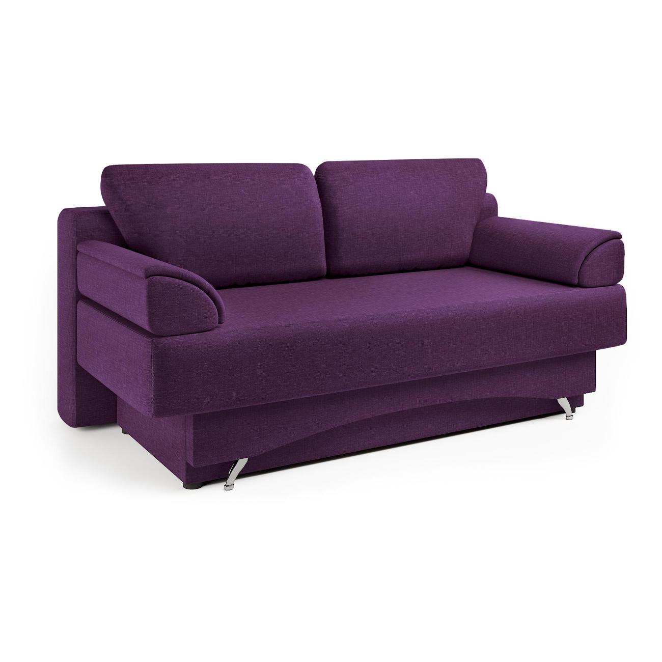 Диван Шарм-Дизайн Евро 130 прямой раскладной фиолетовый