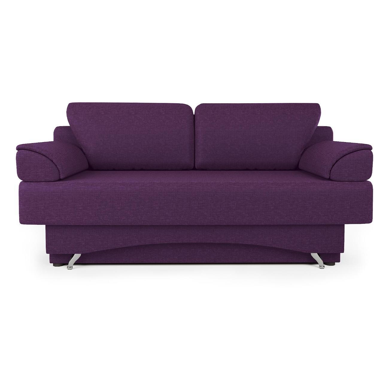 Диван Шарм-Дизайн Евро 130 прямой раскладной фиолетовый
