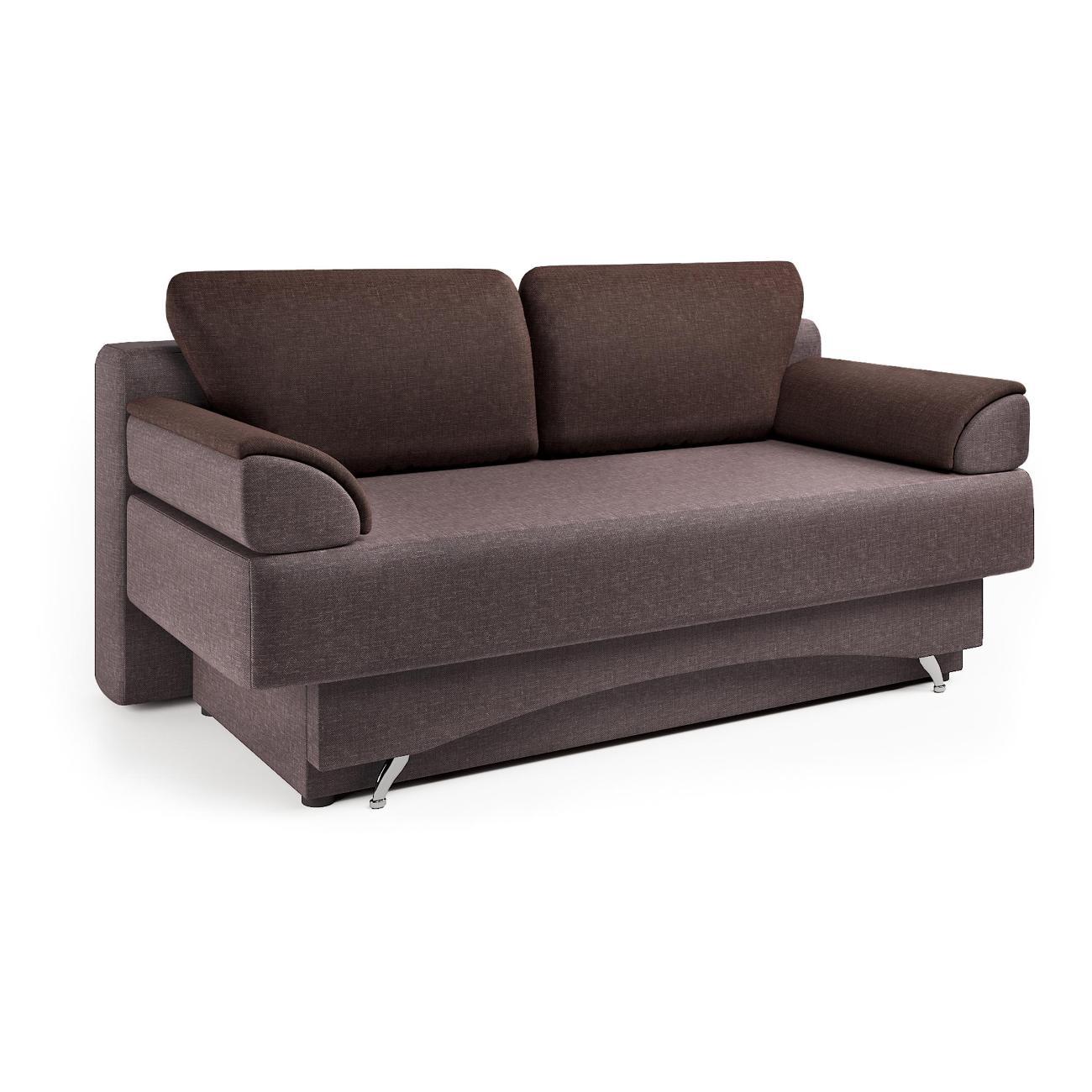 Диван Шарм-Дизайн Евро 150 прямой раскладной латте и шоколад