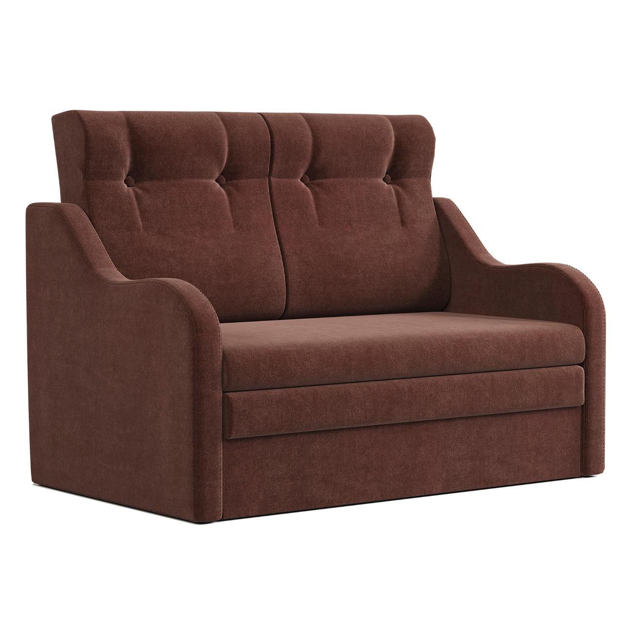 Диван Шарм-Дизайн Классика 2В прямой раскладной велюр Дрим шоколад