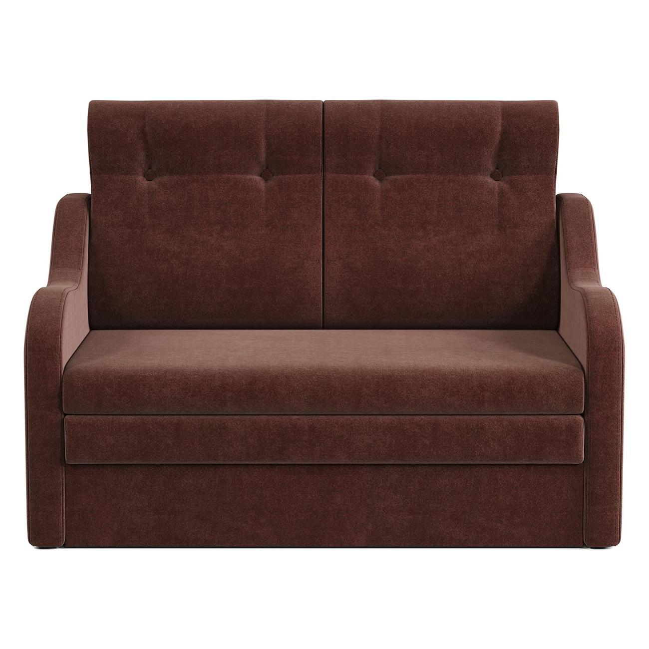 Диван Шарм-Дизайн Классика 2В прямой раскладной велюр Дрим шоколад