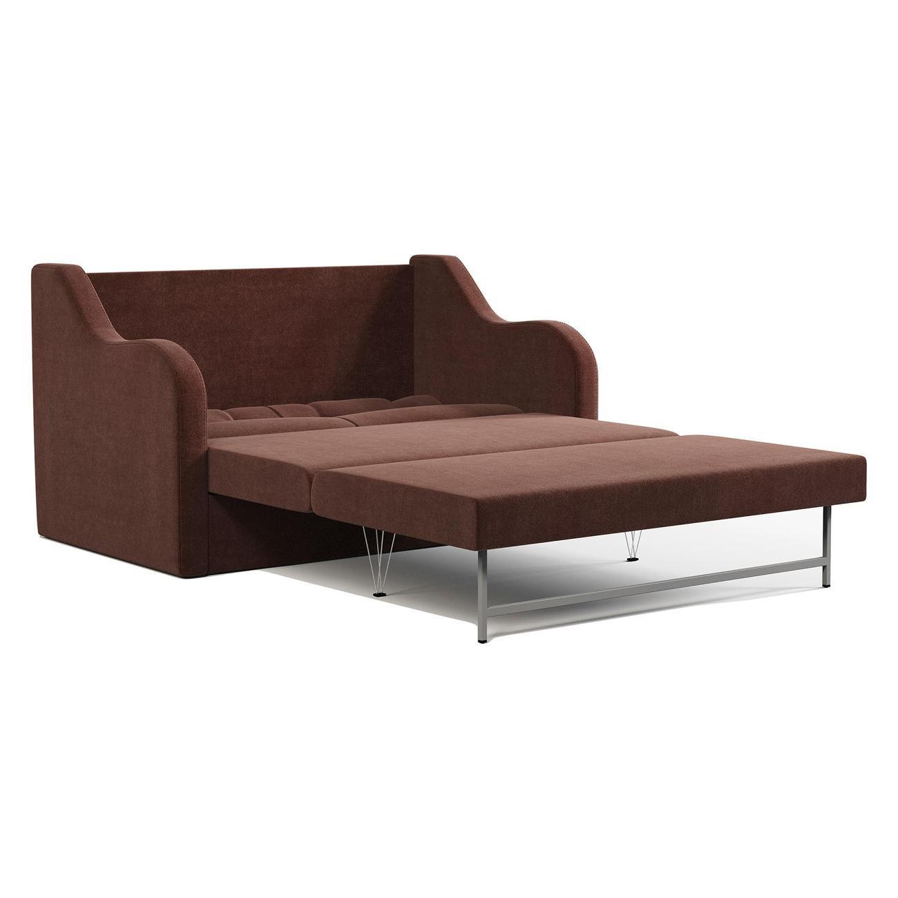 Диван Шарм-Дизайн Классика 2В прямой раскладной велюр Дрим шоколад