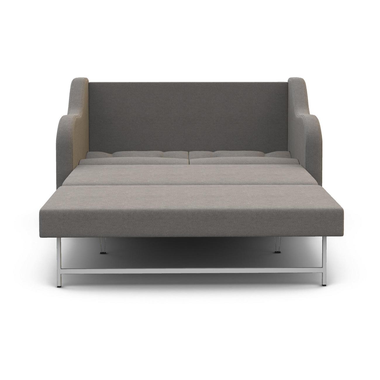 Диван Шарм-Дизайн Классика 2В прямой раскладной велюр серый