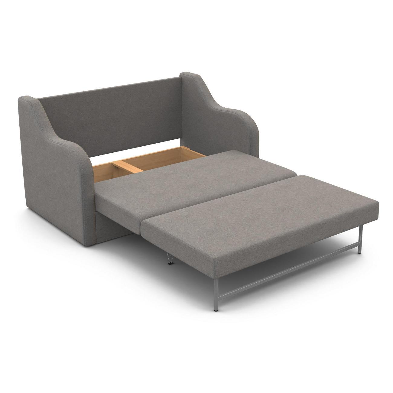 Диван Шарм-Дизайн Классика 2В прямой раскладной велюр серый