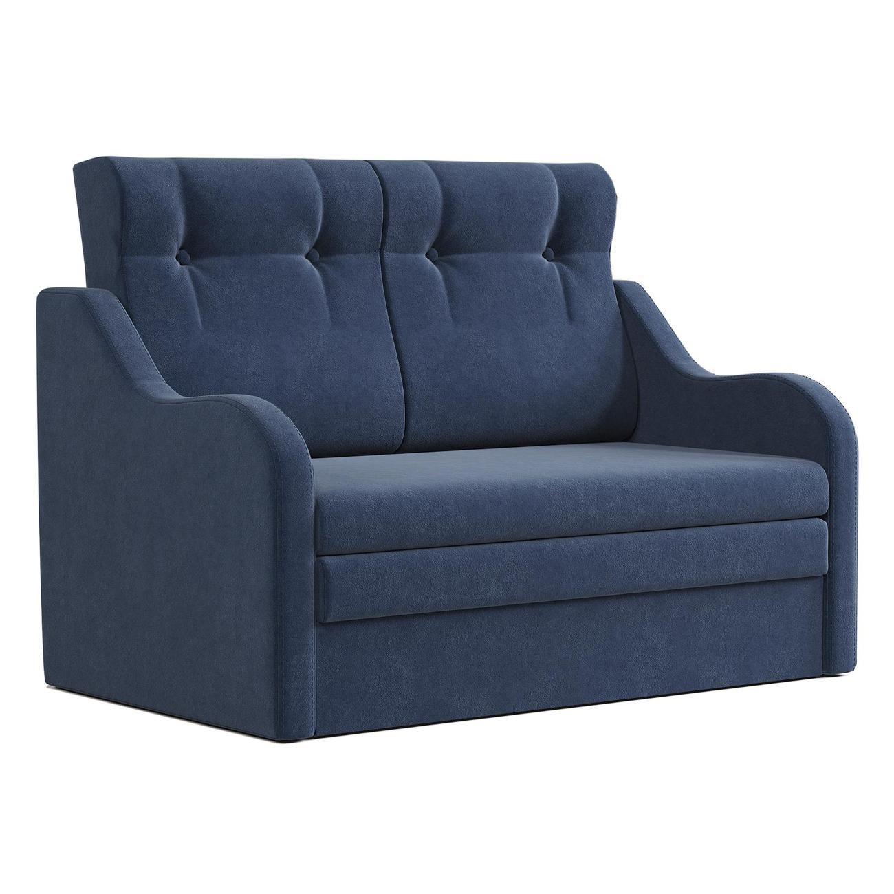 Диван Шарм-Дизайн Классика 2В прямой раскладной велюр синй