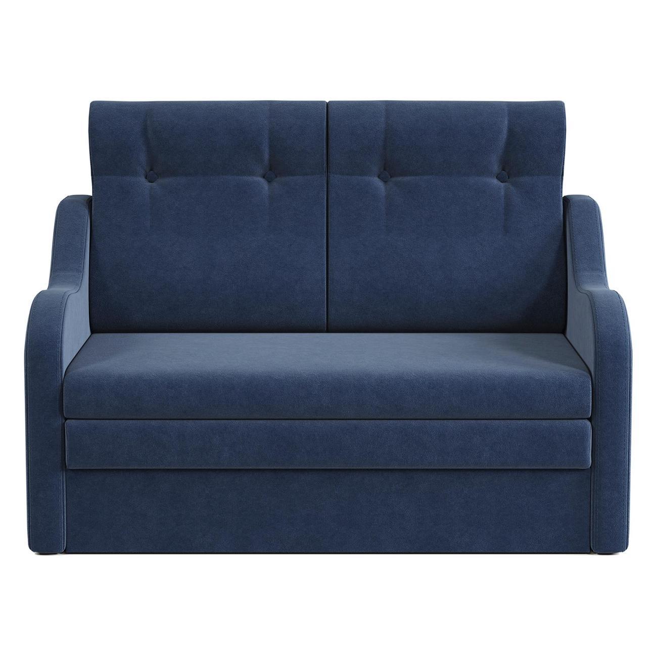 Диван Шарм-Дизайн Классика 2В прямой раскладной велюр синй