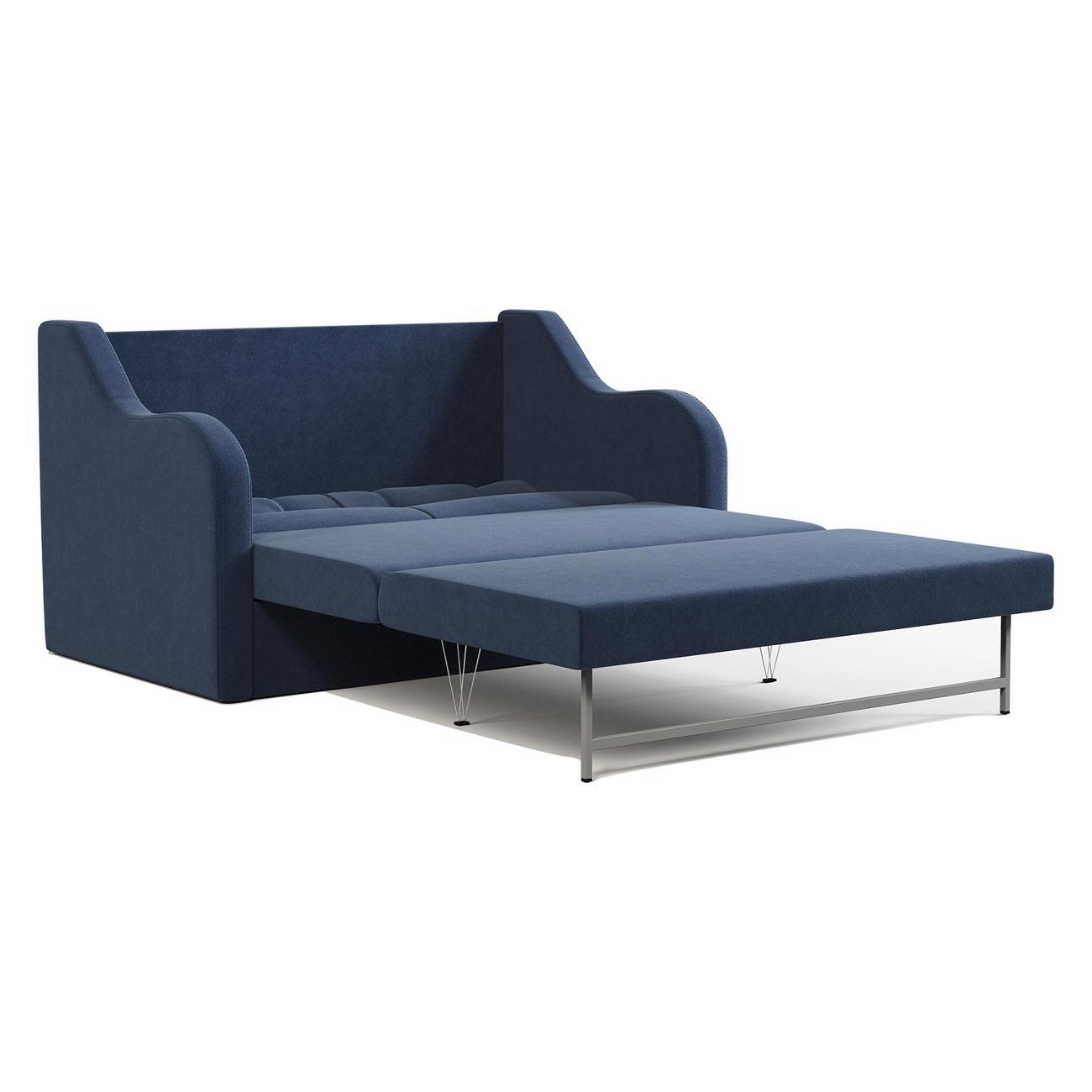 Диван Шарм-Дизайн Классика 2В прямой раскладной велюр синй