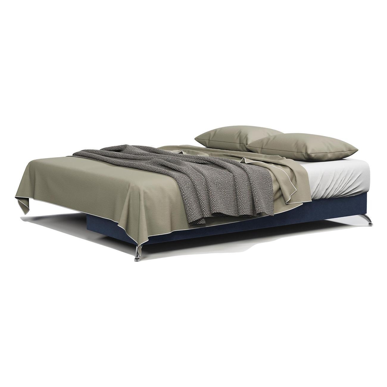 Диван Шарм-Дизайн ЕвроШарм прямой раскладной велюр Ультра миднайт