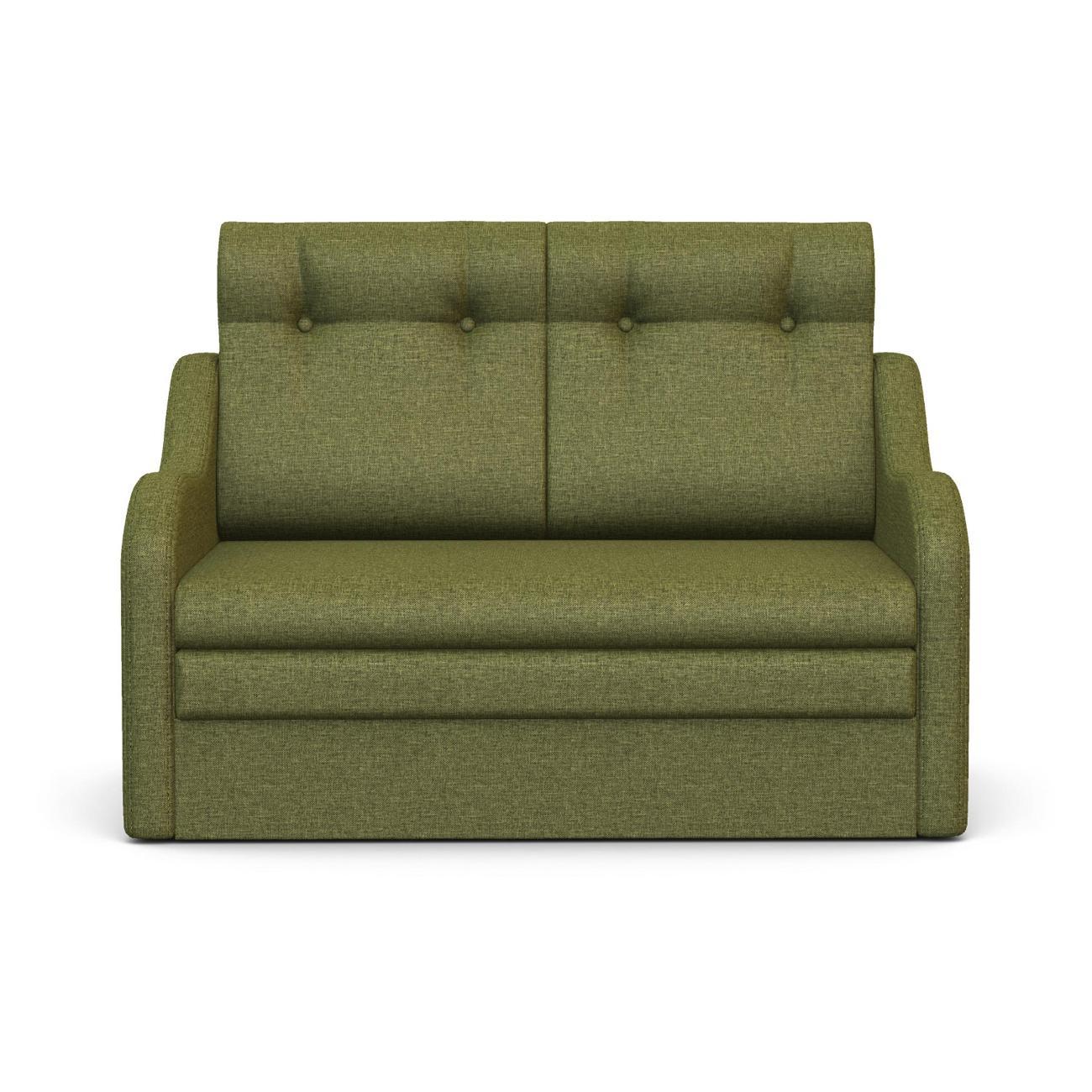 Диван Шарм-Дизайн Классика 2В прямой раскладной рогожка зеленый