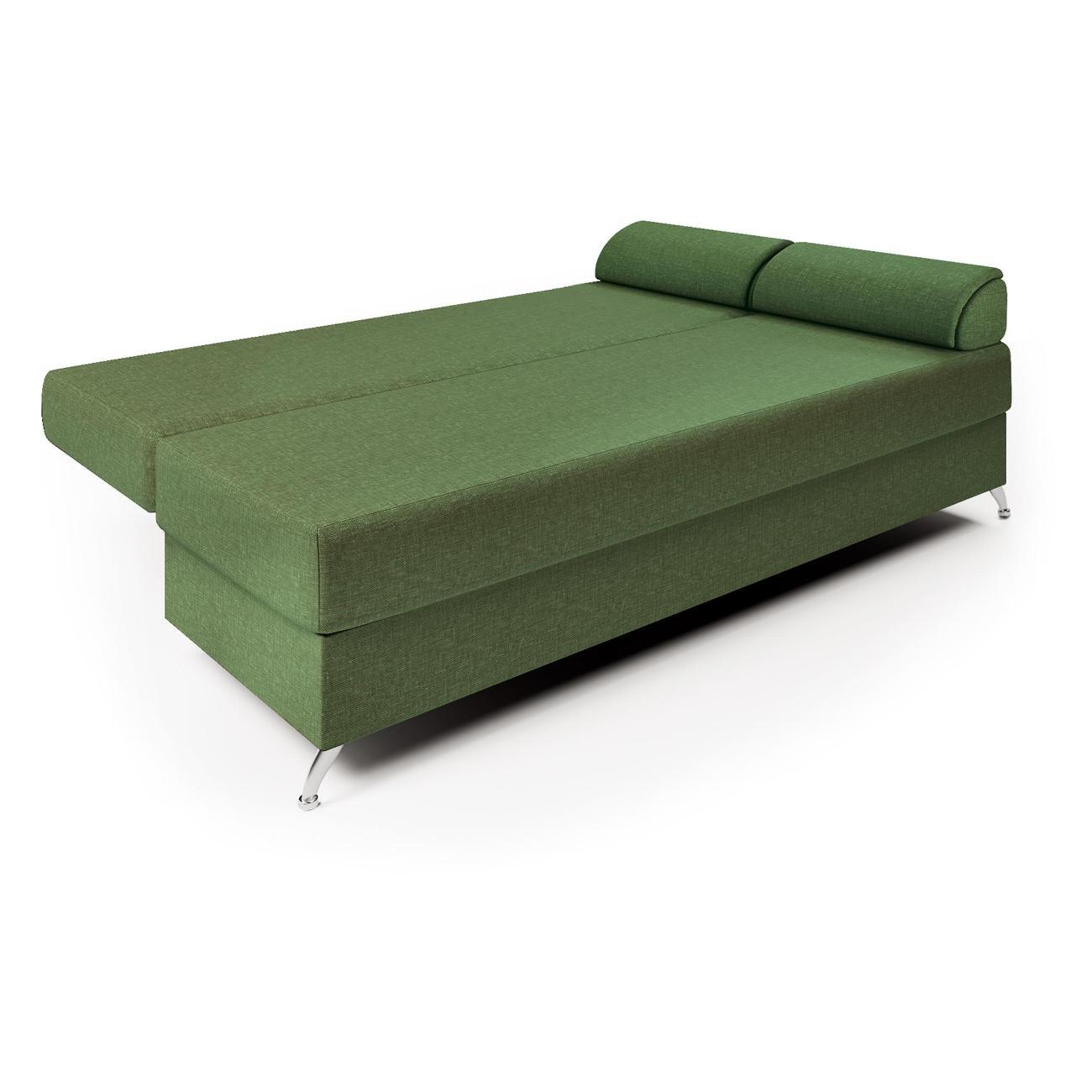 Диван Шарм-Дизайн ЕвроШарм прямой раскладной зеленый