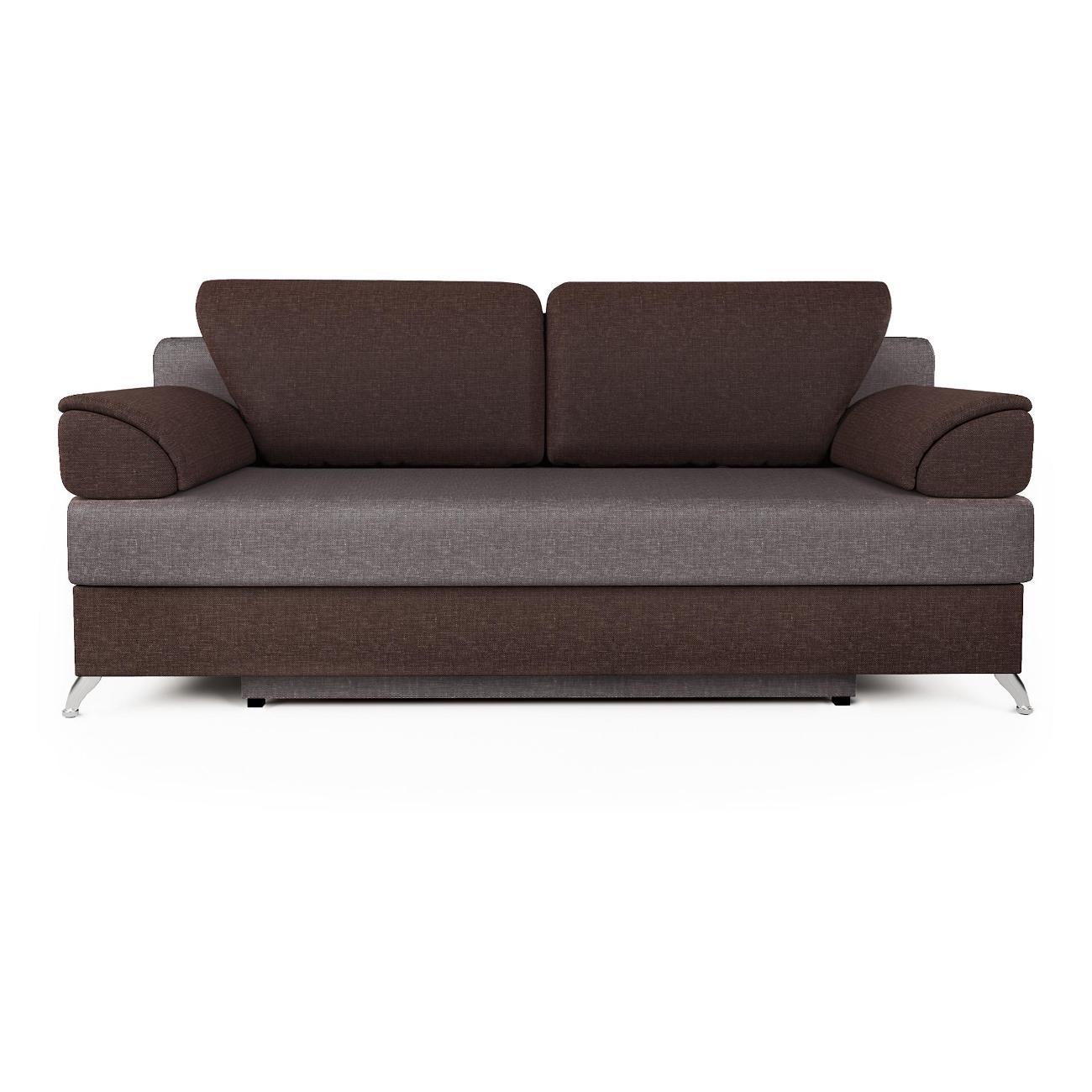 Диван Шарм-Дизайн ЕвроШарм прямой раскладной шоколад и латте