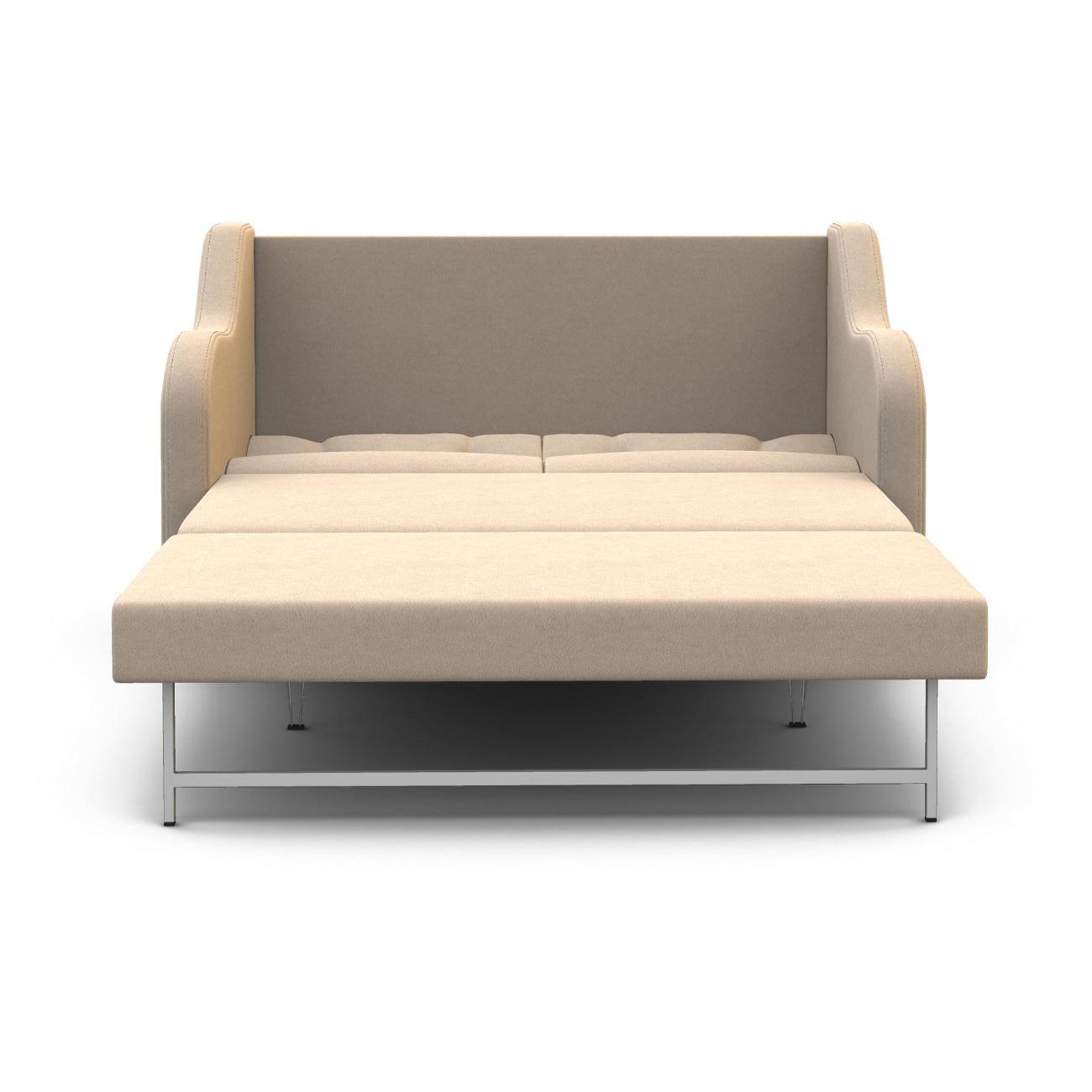 Диван Шарм-Дизайн Классика 2В прямой раскладной велюр бежевый