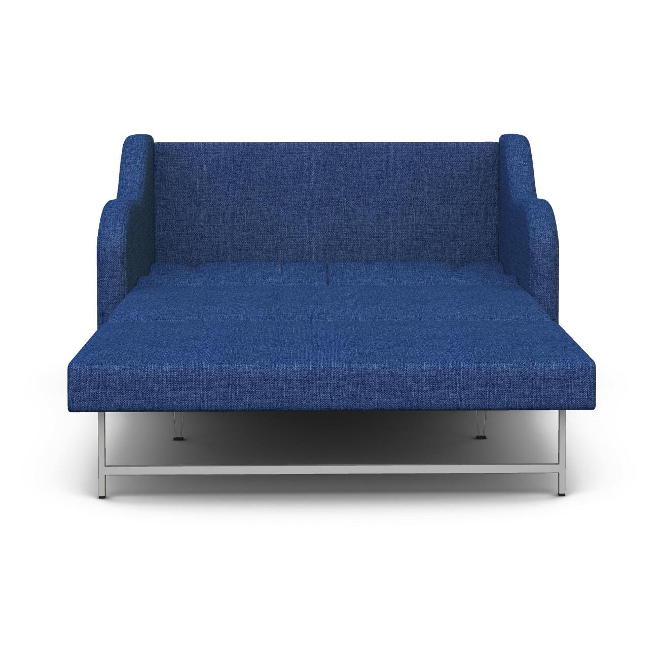 Диван Шарм-Дизайн Классика 2В прямой раскладной рогожка синий