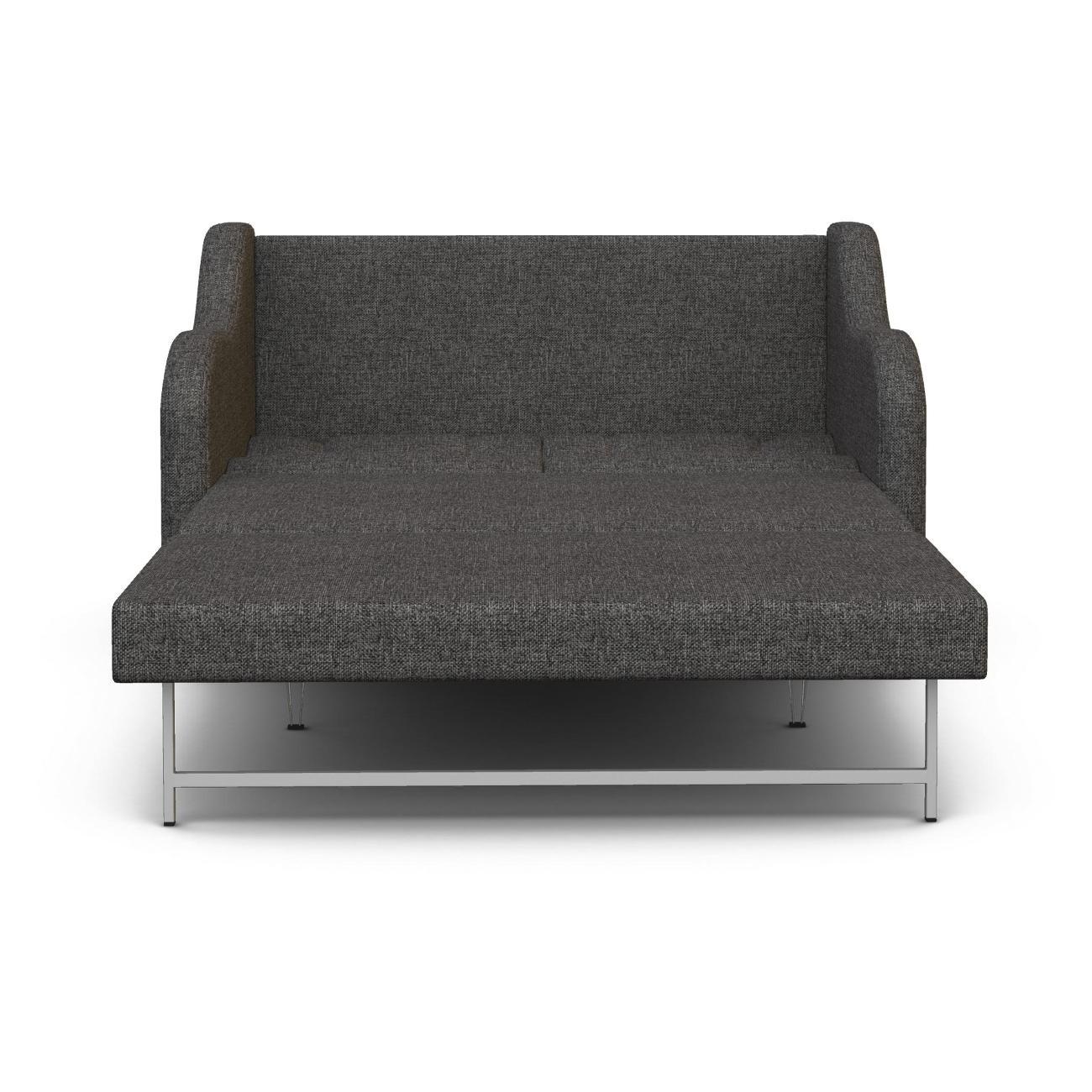 Диван Шарм-Дизайн Классика 2В прямой раскладной рогожка темно-серый