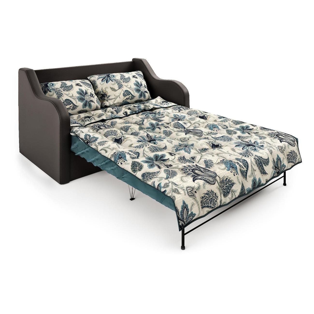 Диван Шарм-Дизайн Классика 2В прямой раскладной шоколад и ромб