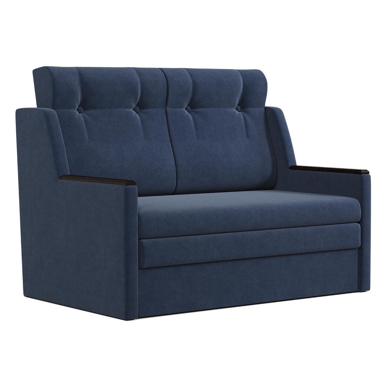 Диван Шарм-Дизайн Классика 2Д прямой раскладной велюр синий