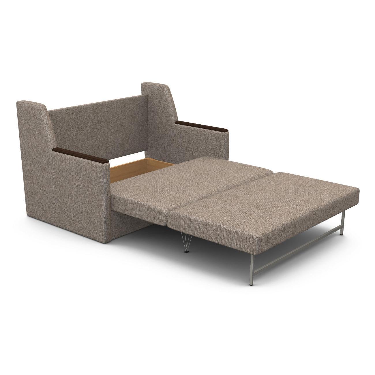 Диван Шарм-Дизайн Классика 2Д прямой раскладной рогожка бежевый