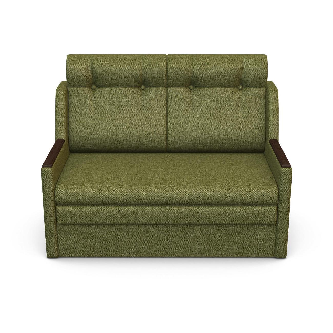 Диван Шарм-Дизайн Классика 2Д прямой раскладной рогожка зеленый