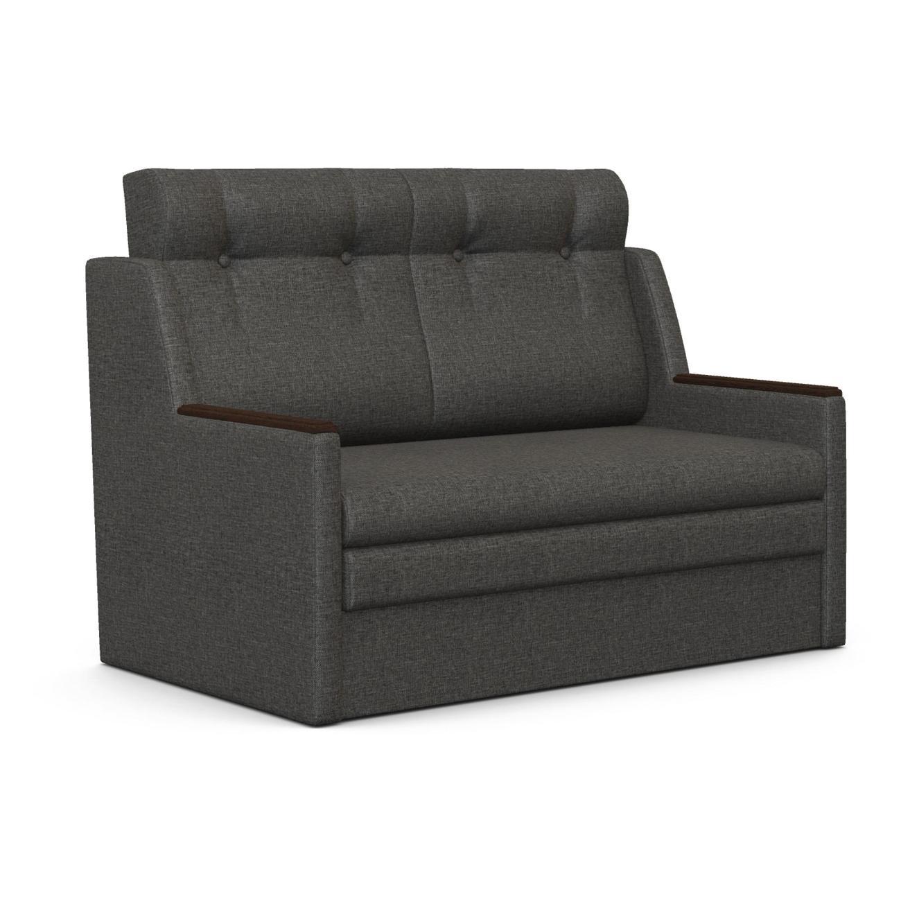 Диван Шарм-Дизайн Классика 2Д прямой раскладной рогожка серый