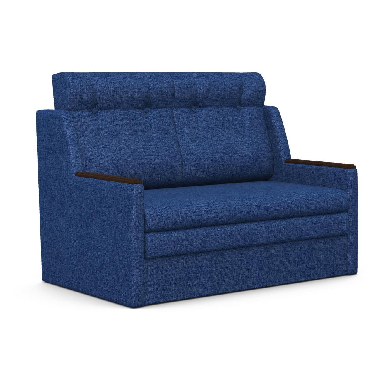 Диван Шарм-Дизайн Классика 2Д прямой раскладной рогожка синий