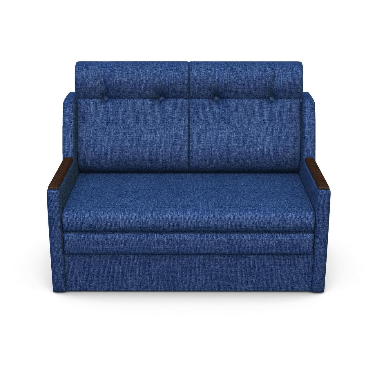 Диван Шарм-Дизайн Классика 2Д прямой раскладной рогожка синий