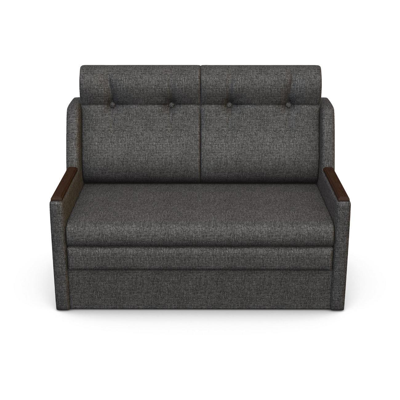 Диван Шарм-Дизайн Классика 2Д прямой раскладной рогожка темно-серый