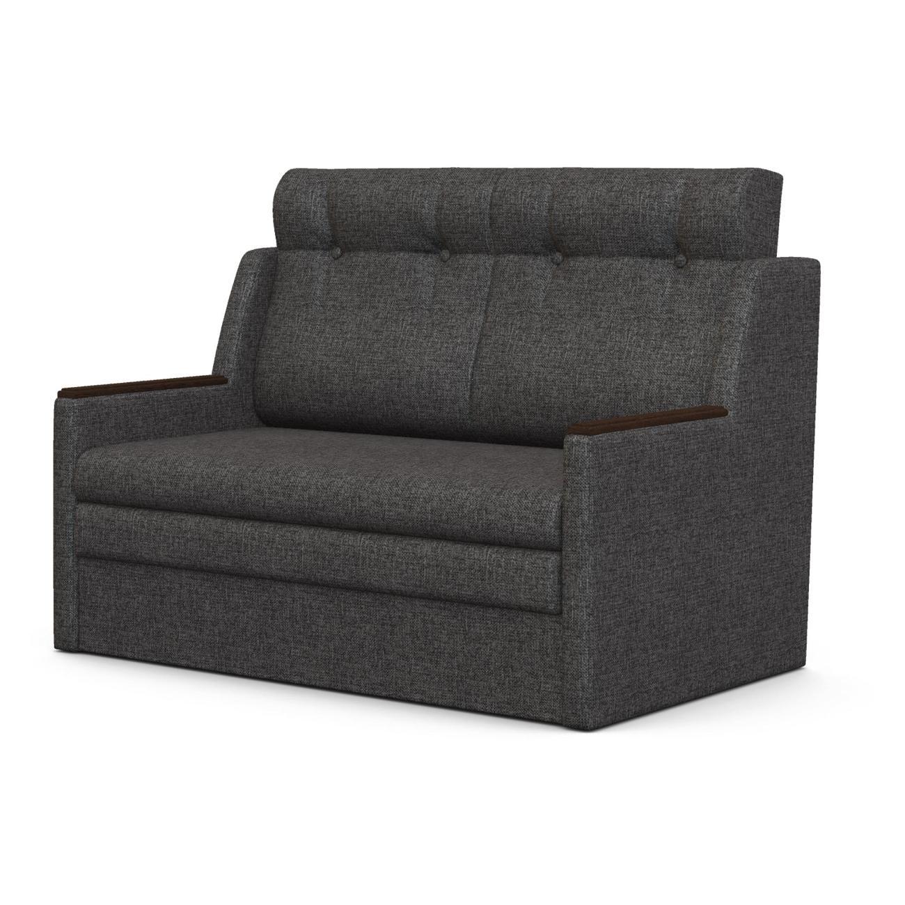 Диван Шарм-Дизайн Классика 2Д прямой раскладной рогожка темно-серый