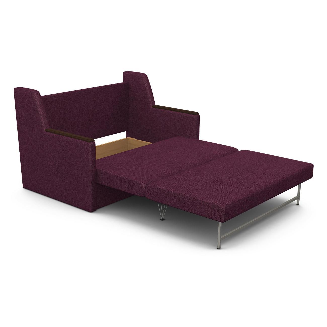 Диван Шарм-Дизайн Классика 2Д прямой раскладной рогожка фиолетовый