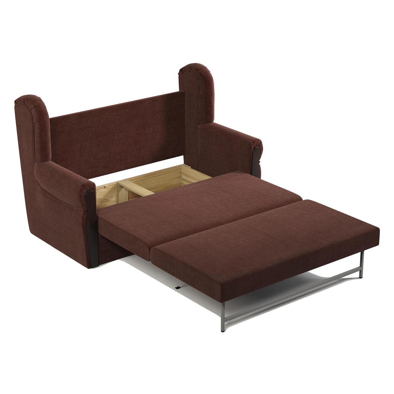 Диван Шарм-Дизайн Классика 2М прямой раскладной велюр Дрим шоколад