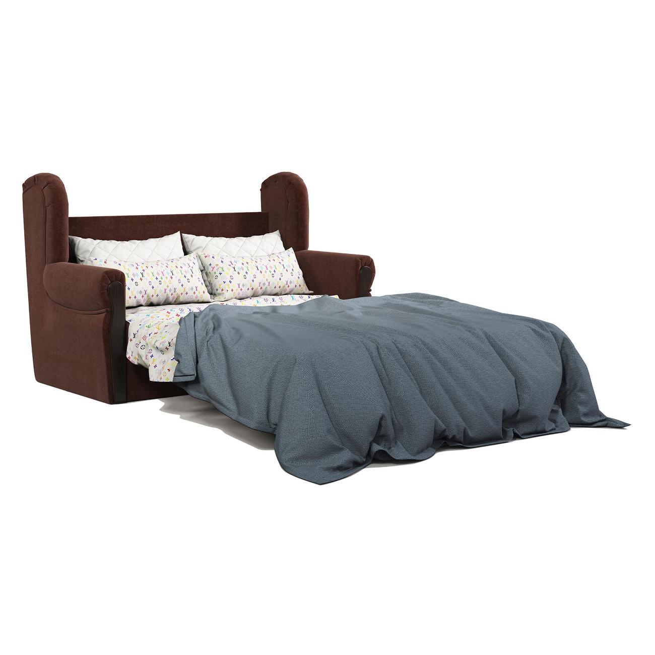 Диван Шарм-Дизайн Классика 2М прямой раскладной велюр Дрим шоколад