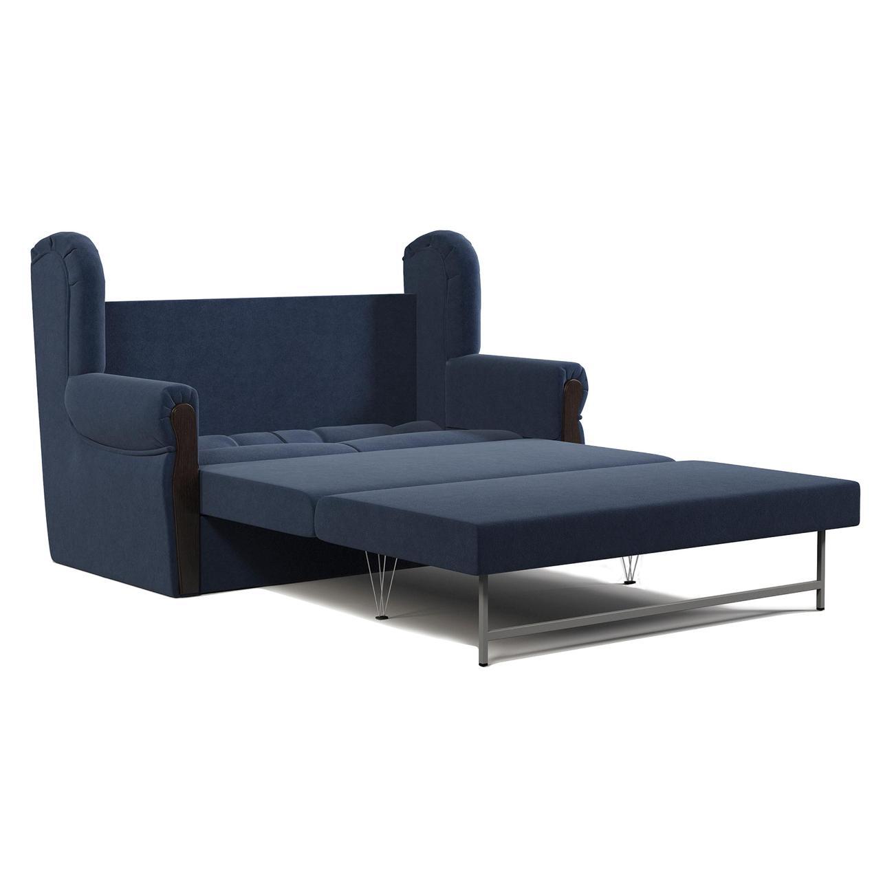 Диван Шарм-Дизайн Классика 2М прямой раскладной велюр синий