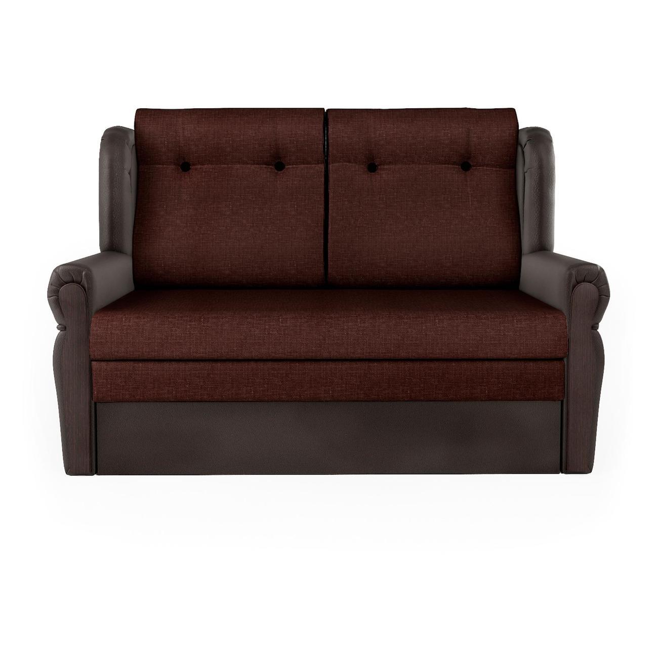Диван Шарм-Дизайн Классика 2М прямой раскладной шоколад и рогожка