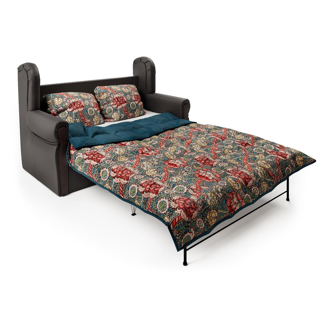 Диван Шарм-Дизайн Классика 2М прямой раскладной шоколад и рогожка