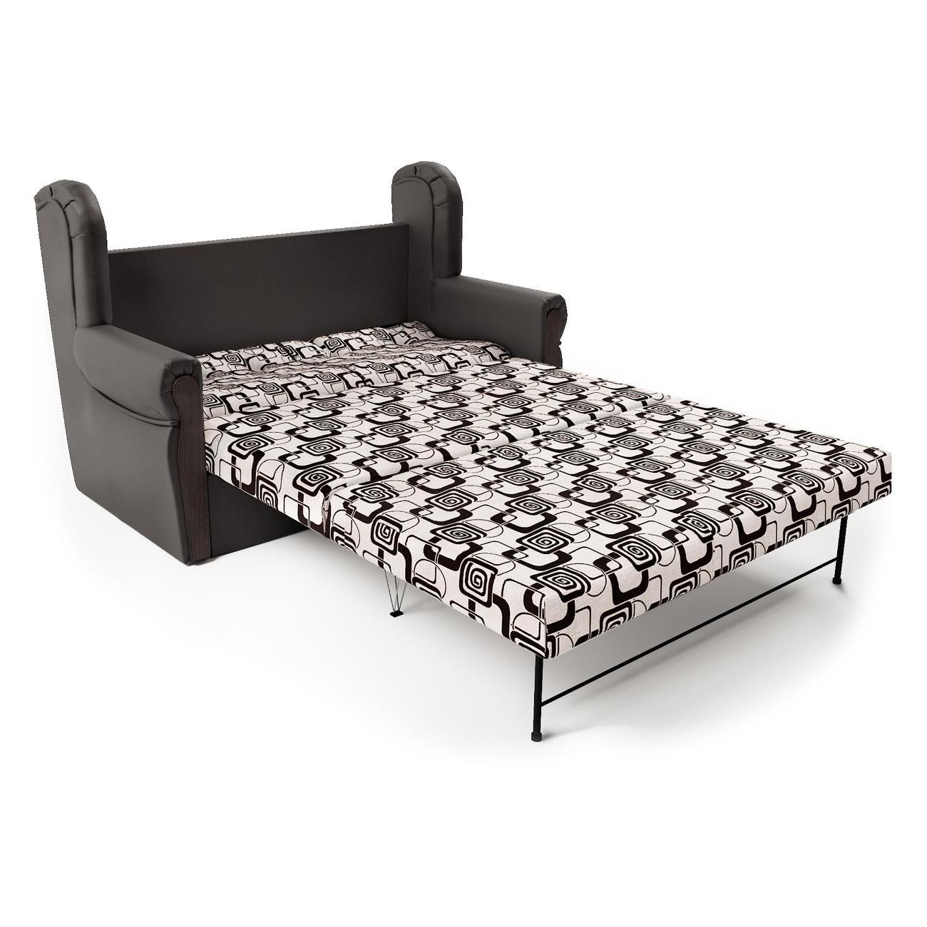 Диван Шарм-Дизайн Классика 2М прямой раскладной шоколад и ромб