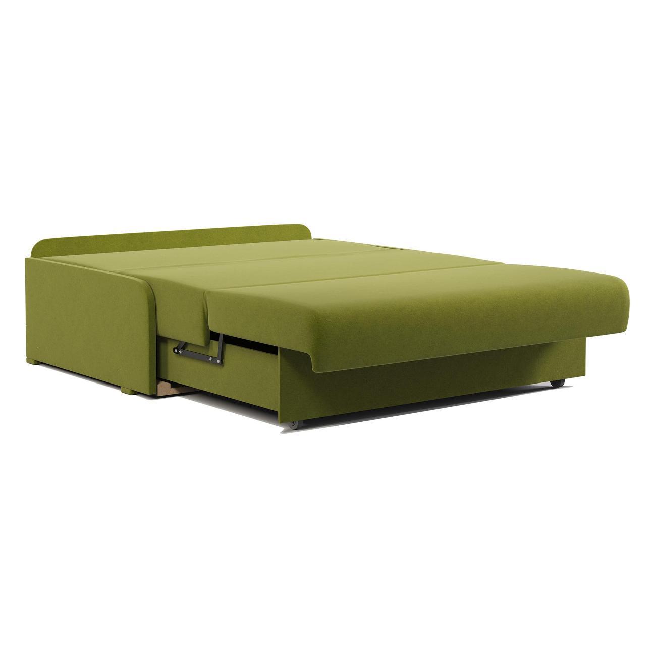 Диван Шарм-Дизайн Коломбо БП 120 раскладной аккордеон велюр зеленый