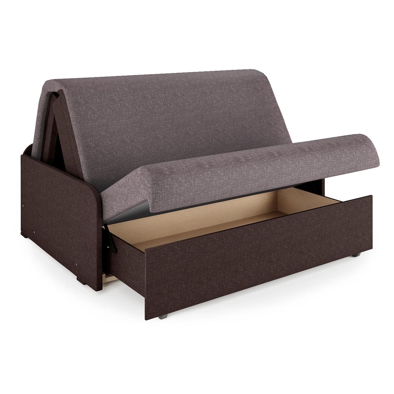 Диван Шарм-Дизайн Коломбо БП 120 раскладной аккордеон латте/шоколад