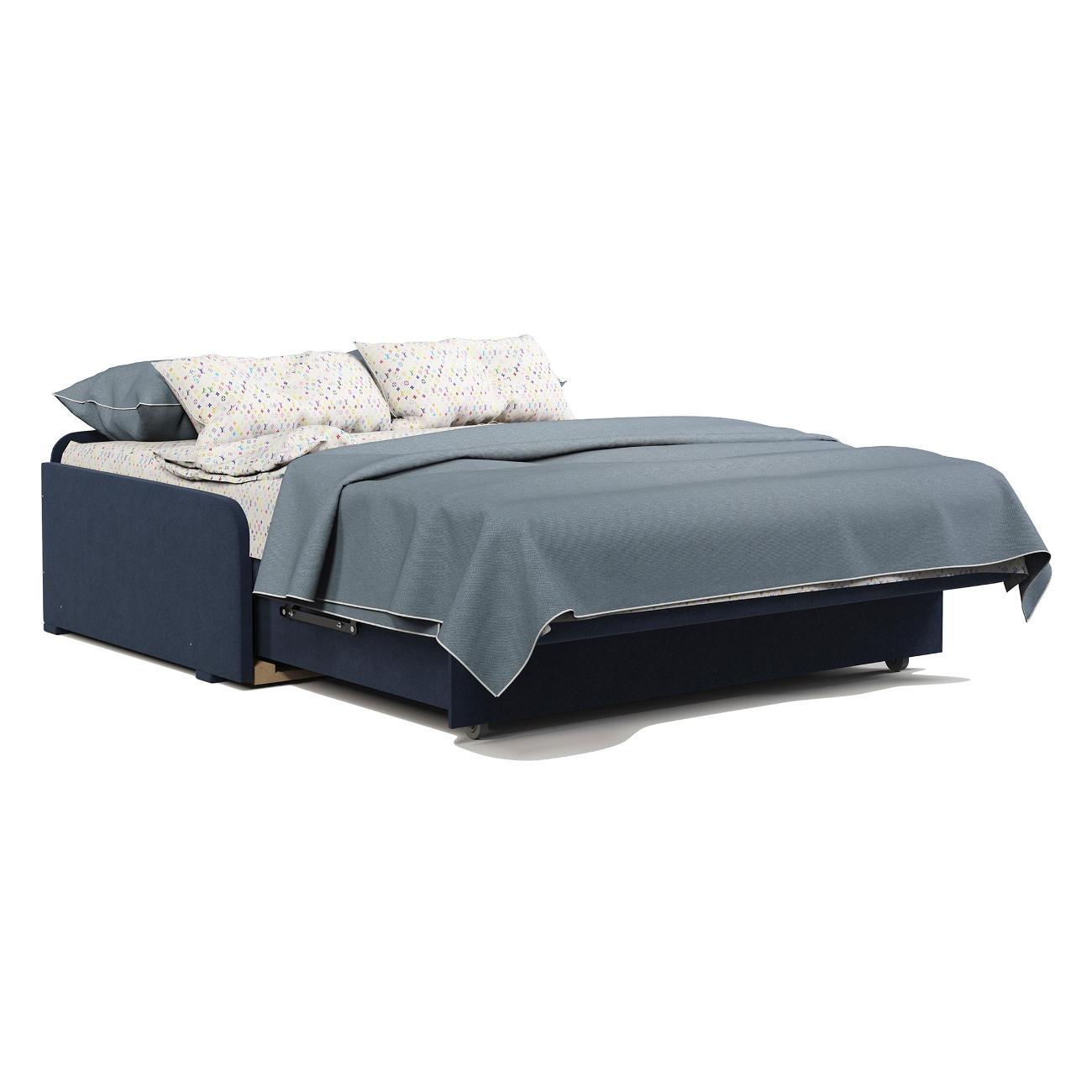 Диван Шарм-Дизайн Коломбо БП 140 раскладной аккордеон велюр синий